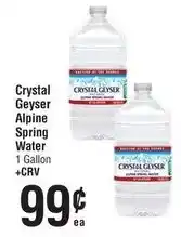 Smart & Final Crystal Geyser Alpine Spring Water offer
