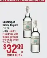Smart & Final Casamigos Silver Tequila offer