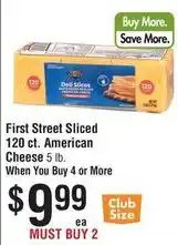 Smart & Final First Street Sliced American Cheese offer