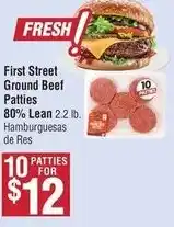 Smart & Final First Street Ground Beef Patties offer