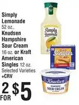 Smart & Final Simply Lemonade offer