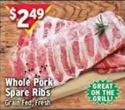 Met Foodmarkets Whole Pork Spare Ribs offer