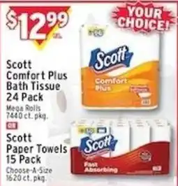 Met Foodmarkets Scott Comfort Plus Bath Tissue offer