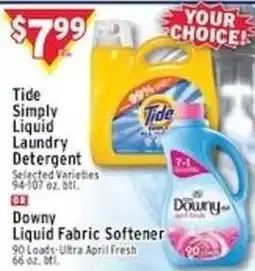 Met Foodmarkets Tide Simply Liquid Laundry Detergent offer