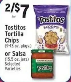 Met Foodmarkets Tostitos Tortilla Chips or Salsa offer