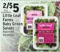 Met Foodmarkets Little Leaf Farms Baby Green Salads offer