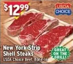 Met Foodmarkets New York Strip Shell Steaks offer