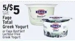 Met Foodmarkets Fage Total Greek Yogurt or Fage Best Self Lactose-Free Greek Yogurt offer