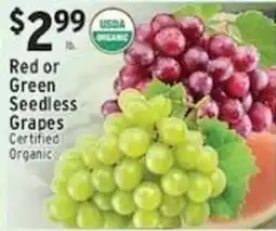 Met Foodmarkets Red or Green Seedless Grapes offer