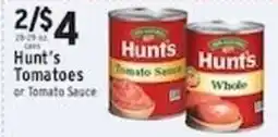 Met Foodmarkets Hunt's Tomatoes or Tomato Sauce offer