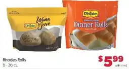 Family Fare Rhodes Dinner Rolls offer