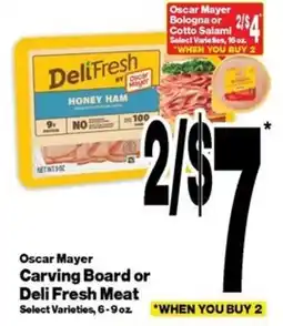 Super Saver Oscar Mayer Deli Fresh Honey Ham offer