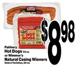 Super Saver Fairbury Hot Dogs offer