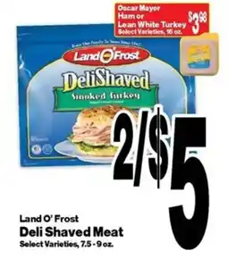 Super Saver Land O' Frost Deli Shaved Meat offer