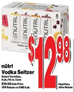 Super Saver nüt rl Vodka Seltzer offer