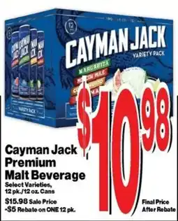 Super Saver Cayman Jack Premium Malt Beverage offer