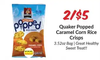 Quaker Popped Caramel Corn Rice Crisps