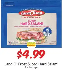 Woodman's Land O' Frost Sliced Hard Salami offer