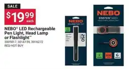 Ace Hardware Nebo led rechargeable pen light, head lamp or flashlight offer