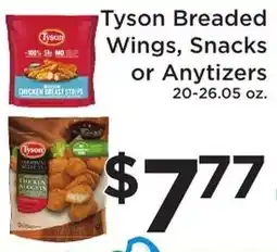 Green Hills Grocery Tyson Breaded Wings, Snacks or Anytizers offer