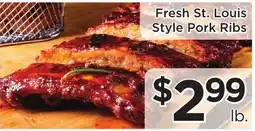 Green Hills Grocery Fresh St. Louis Style Pork Ribs offer