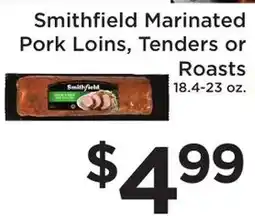 Green Hills Grocery Smithfield marinated pork loins, tenders or roasts offer