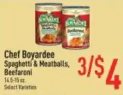 Strack & Van Til Chef Boyardee Spaghetti & Meatballs, Beefaroni offer