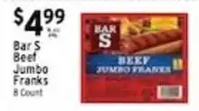 Met Foodmarkets Bar S beef jumbo franks offer