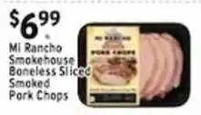 Met Foodmarkets Mi Rancho Smokehouse Boneless Sliced Smoked Pork Chops offer