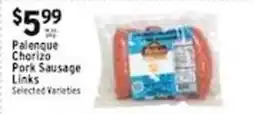 Met Foodmarkets Palenque Chorizo Pork Sausage Links offer