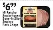 Met Foodmarkets Mi Rancho Smokehouse Bone-In Sliced Smoked Pork Chops offer