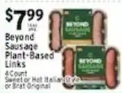 Met Foodmarkets Beyond Sausage Plant-Based Links offer