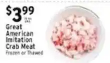 Met Foodmarkets Great American Imitation Crab Meat offer