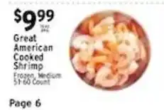 Met Foodmarkets Great American Cooked Shrimp offer