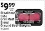 Met Foodmarkets Steakhouse elite grill master blend ground beef burgers offer