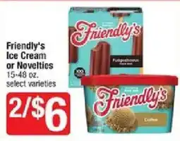 Shaw's Friendly's ice cream or novelties offer