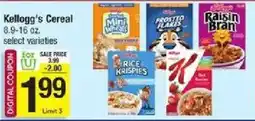 Shaw's Kellogg's Cereal offer