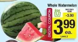 Shaw's Whole Watermelon offer
