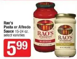 Shaw's Rao's pasta or alfredo sauce offer