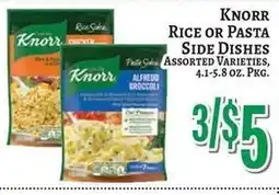Trade Fair Supermarket Knorr rice or pasta side dishes assorted varieties offer