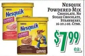 Trade Fair Supermarket Nesquik powdered mix chocolate offer