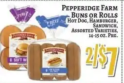 Trade Fair Supermarket Pepperidge Farm buns or rolls offer