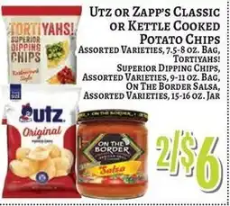 Trade Fair Supermarket Utz or Zapp's Classic or Kettle Cooked Potato Chips offer