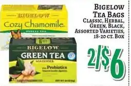 Trade Fair Supermarket Bigelow tea bags offer