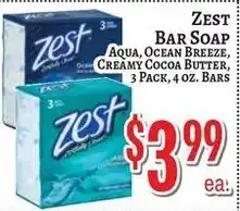 Trade Fair Supermarket Zest bar soap offer