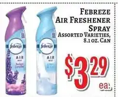 Trade Fair Supermarket Febreze air freshener spray offer