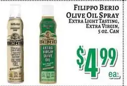 Trade Fair Supermarket Filippo Berio olive oil spray offer