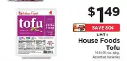 ShopRite House Foods Tofu offer