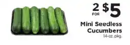 ShopRite Mini Seedless Cucumbers offer