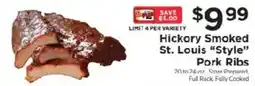 ShopRite Hickory Smoked St. Louis Style Pork Ribs offer